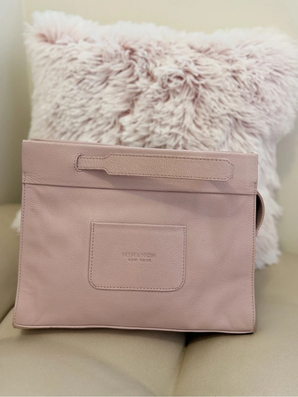 Min & Mon New York Vali  light pink Leather Bag